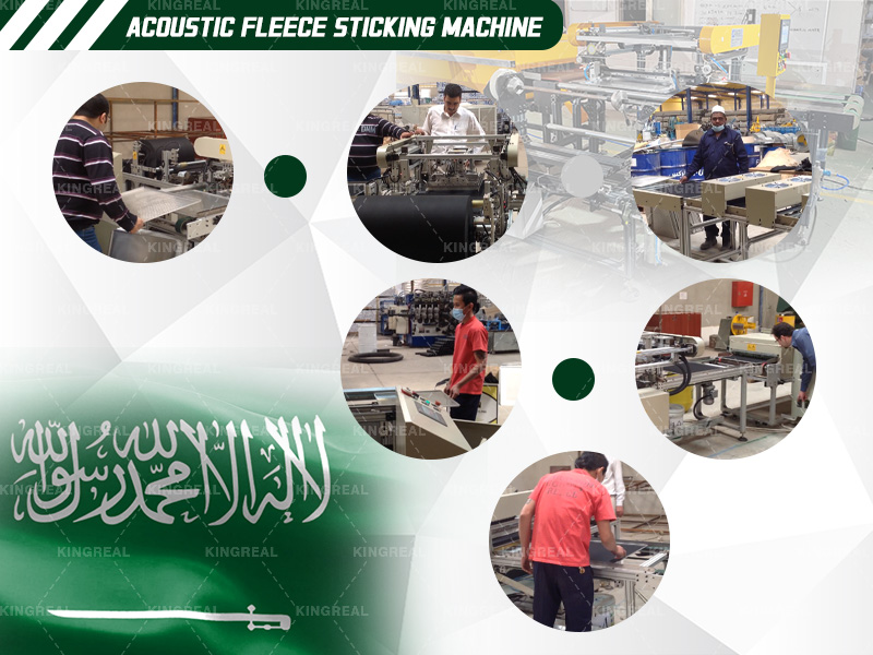 Acoustic Fleece Sticking Machine installation