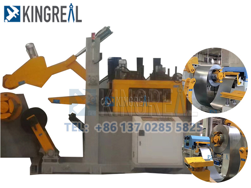 Precision servo feeder straightener with uncoiler