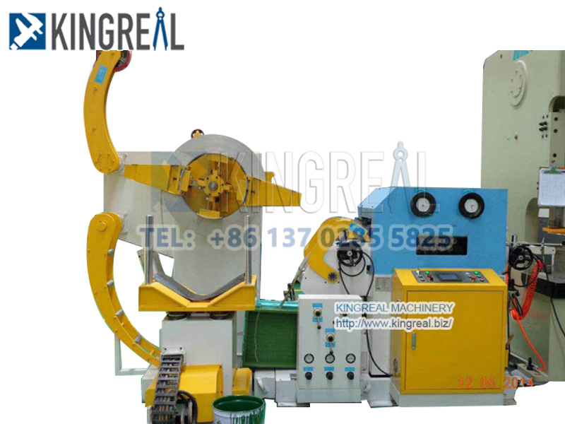 high precision servo feeder straightener with uncoiler